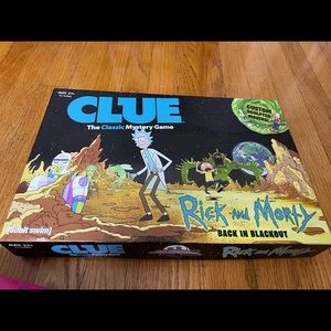 Rick and Morty Clue Board Game Vintage